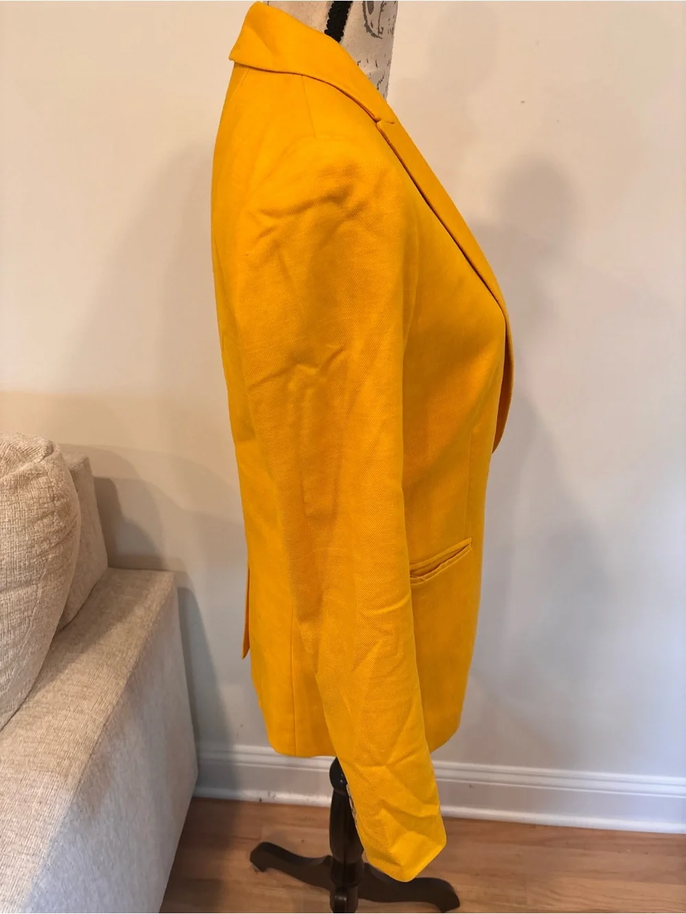 J.Crew canary yellow linen blazer size 2T